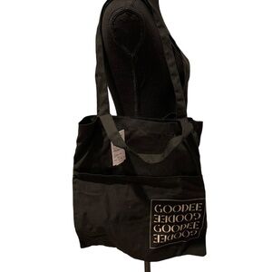 Goodee for Cartiera Organic Tote Bag in Black NWT